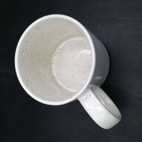 Starbucks Ceramic Coffee Mug 12oz Speckled Off White Rose Gold Heart 2017 - Picture 6 of 8